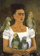 Frida Kahlo I and parrot china oil painting reproduction